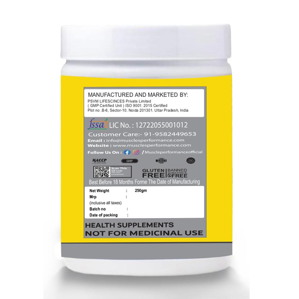 3 - Muscle Performance Creatine Monohydrate,  Unflavoured with Steel Shaker  0.55 lb 