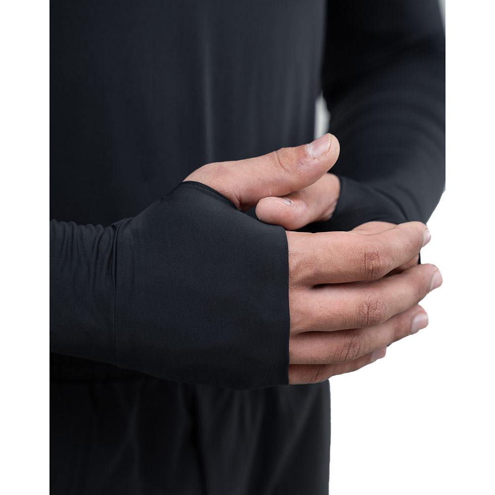 9 - Athflex Men's Performance Assassin Compression Hoodie,  Black  Large 