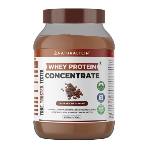 1 - NATURALTEIN Whey Protein Concentrate,  2.2 lb  Caffe Mocha 