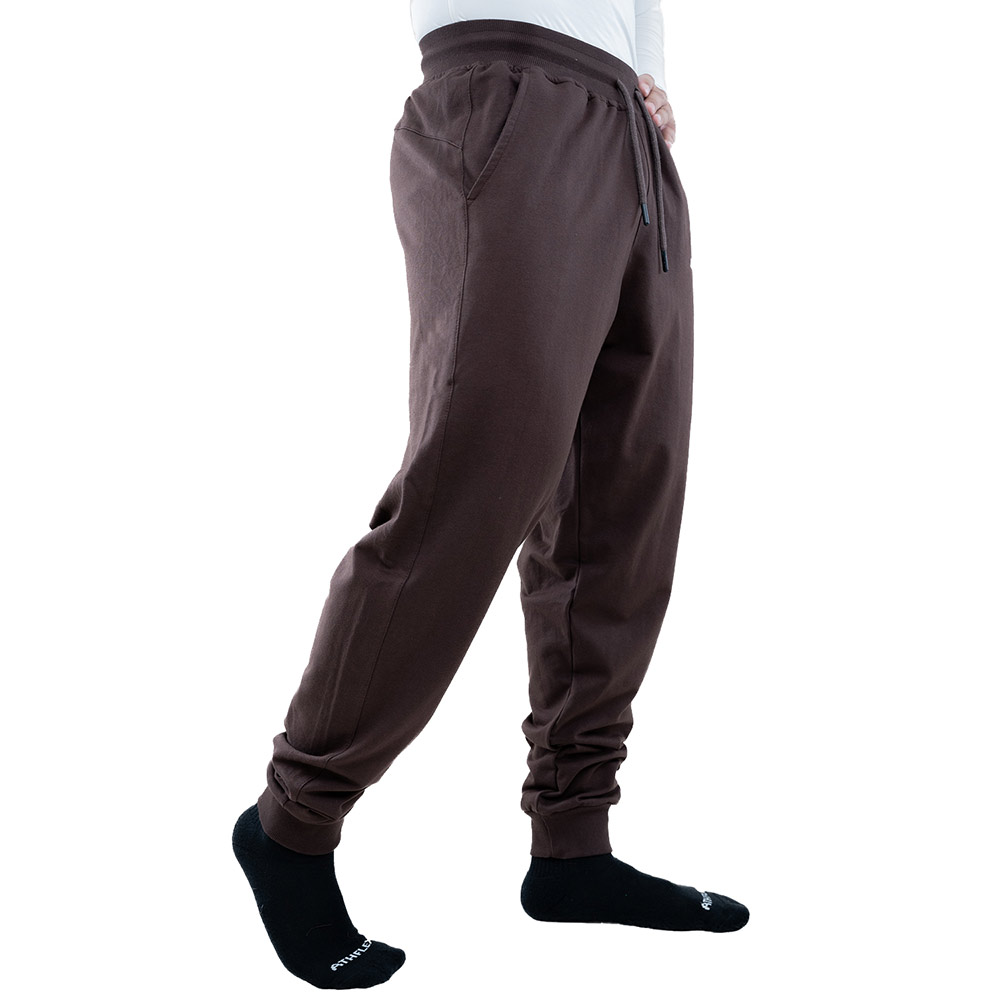 4 - Athflex Men's Regular Fit Essential Joggers,  Brown  Medium 