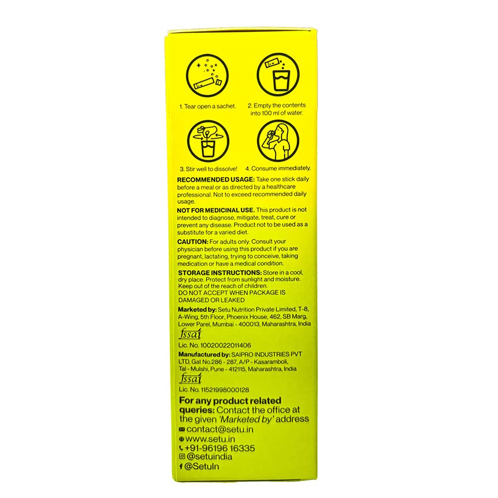 8 - Setu Lean: Lite Pro+,  15 sachets/pack  Natural Lemon (Pack of 2) 
