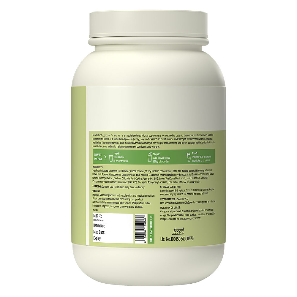 8 - HK Vitals Protein for Women,  2.2 lb  Chocolate, 100% VEG