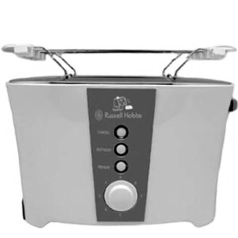 Russell Hobbs RPT209 2 Slice Cool Touch Pop-up Toaster,  Black And White 