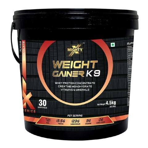 1 - MightyX Weight Gainer K9, 9.9 lb Chocolate