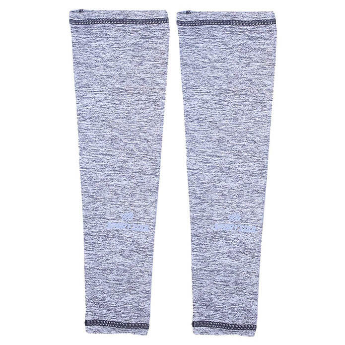 3 - SportSoul Compression Arm Sleeves,  Grey Melange  Large 