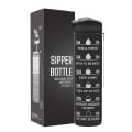 MuscleBlaze Sipper Water Bottle,  Jet Black  1 L 