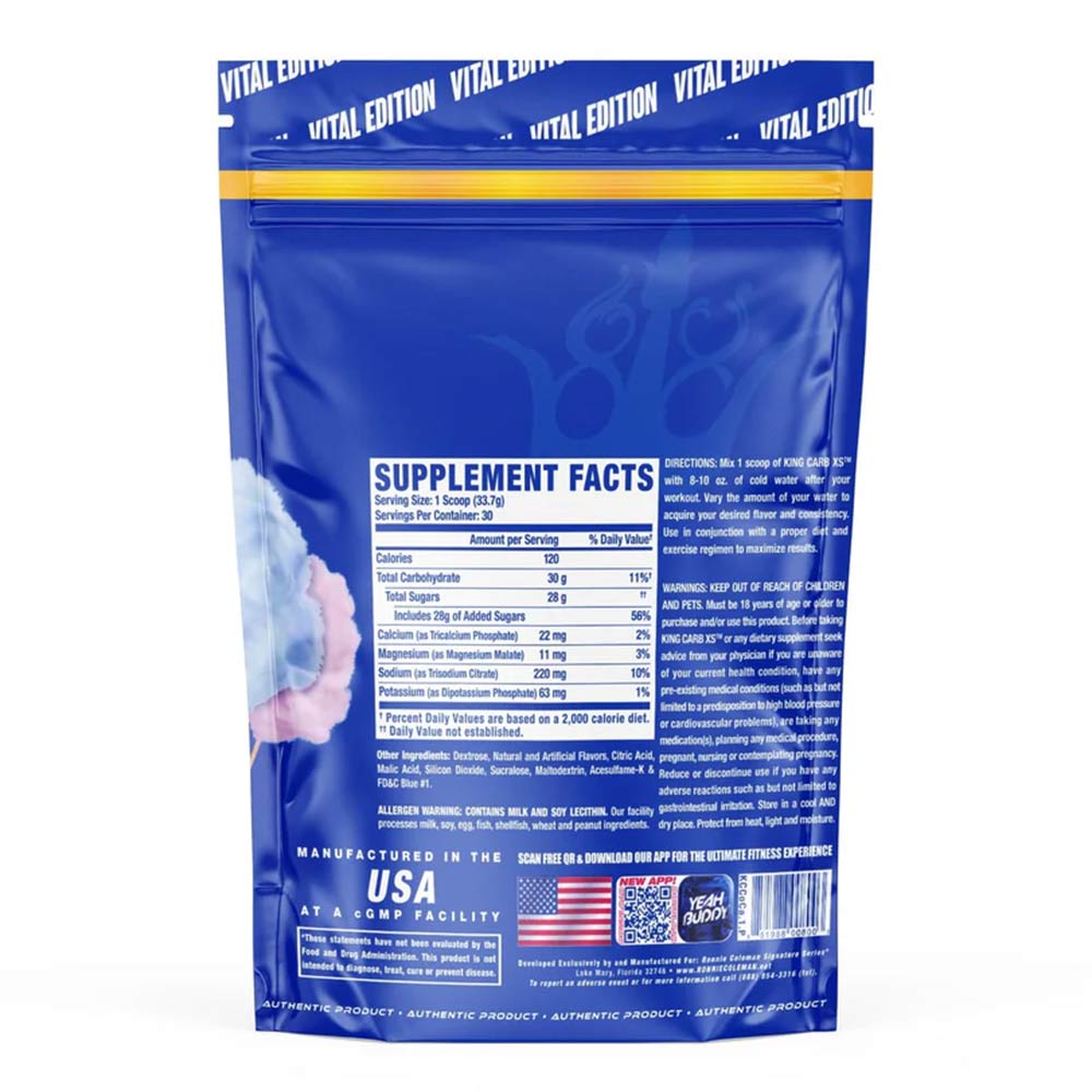 2 - RONNIE COLEMAN King Carb,  2.29 lb  Cotton Candy 