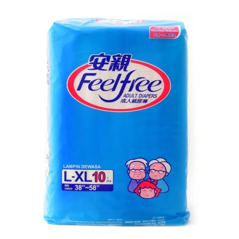 Feel Free Adult Diapers,  Large  10 