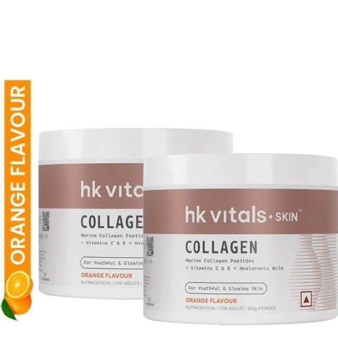 HealthKart HK Vitals Skin Radiance Collagen 100 g Orange - Pack of 2