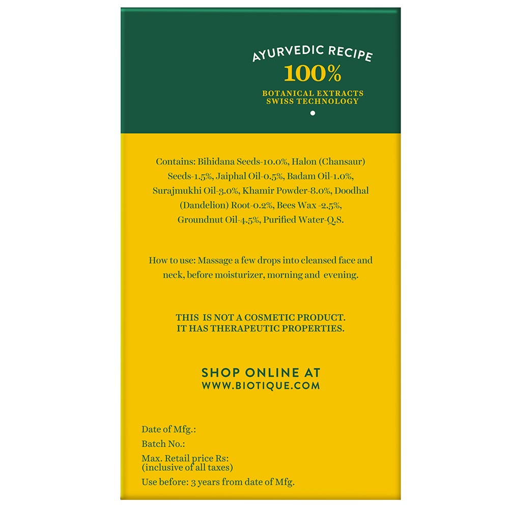 3 - Biotique Bio Dandelion Ageless Lightening Serum,  35 ml  All Skin Type 