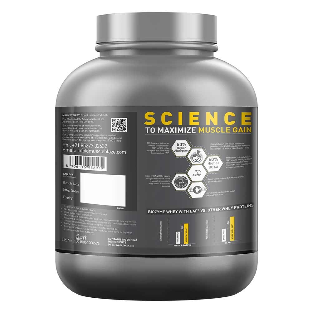 5 - MuscleBlaze Biozyme Iso-Zero Powder,  4.4 lb  Low Carb Cookies & Cream 