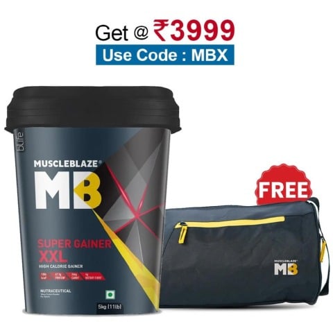 MuscleBlaze Super Gainer XXL, 11 lb Chocolate