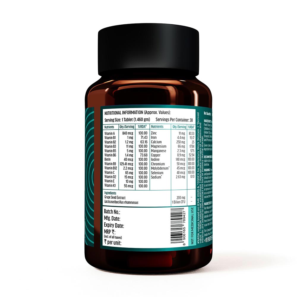 8 - HK Vitals Multivitamin Adults 50+,  Unflavoured  30 tablet(s)