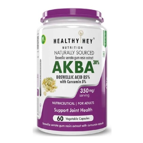 1 - HealthyHey Nutrition AKBA with Boswellic Acid & Curcumin,  60 capsules 