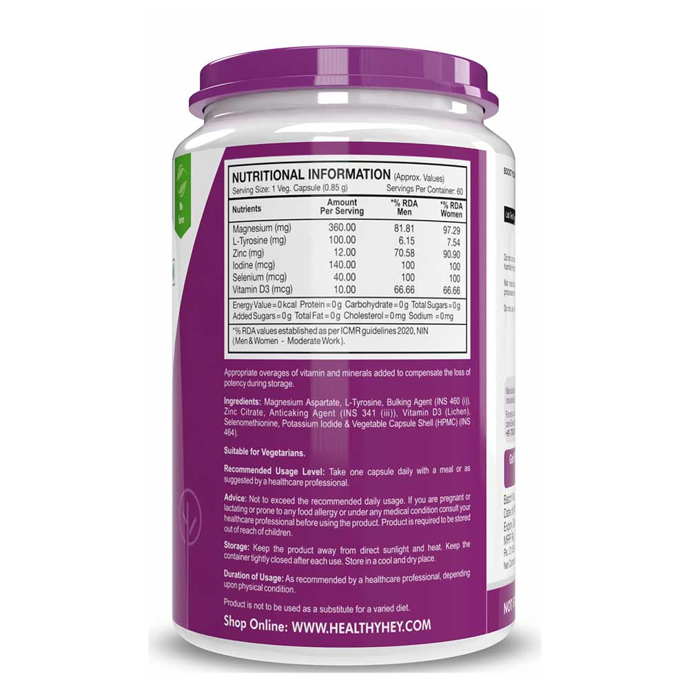 2 - HealthyHey Nutrition ThyroHealth Thyroid Health Formula,  60 veggie capsule(s) 