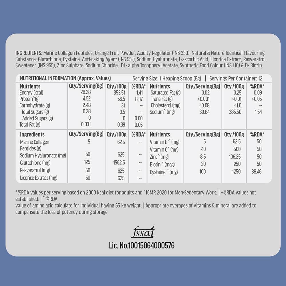 HK Vitals Collagen for Men 100g Orange and Cleanser Combo