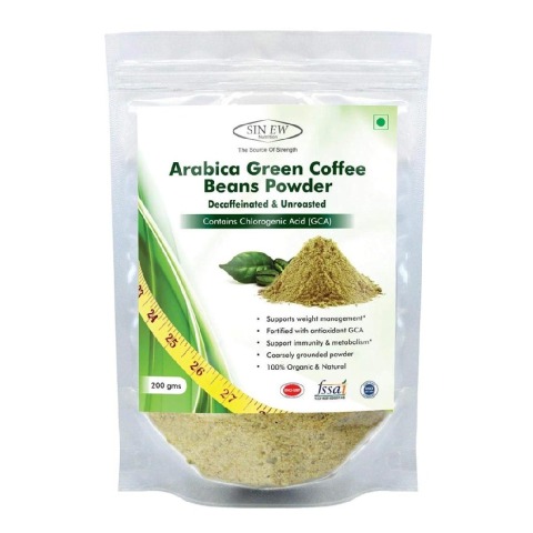 Sinew Nutrition Arabica Green Coffee Beans Powder,  0.2 kg  Unflavoured 