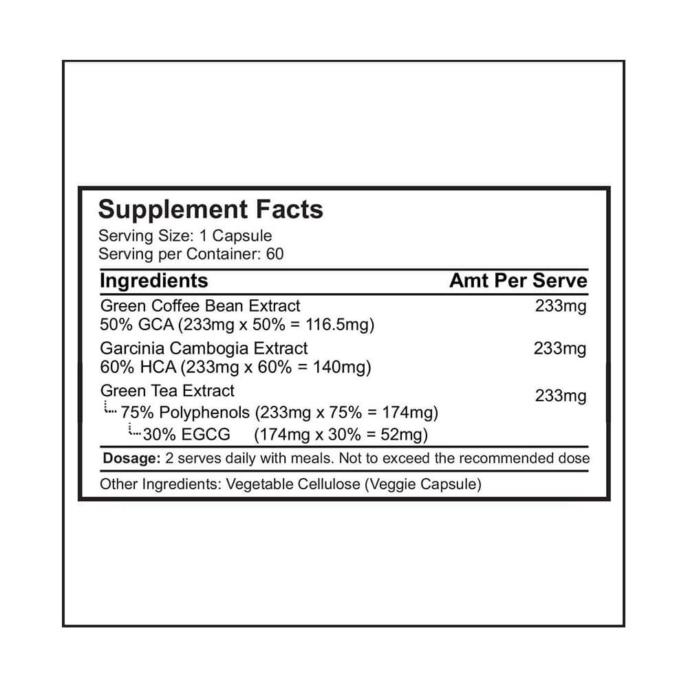 supplement - Sinew Nutrition Fat Burner 3X,  60 capsules  Unflavoured 