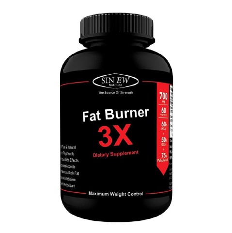 Sinew Nutrition Fat Burner 3X,  60 capsules  Unflavoured 