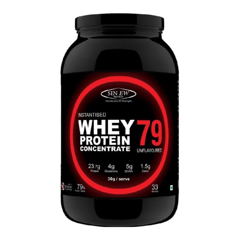 Sinew Nutrition Instantised Whey Protein Concentrate 79, 2.2 lb Unflavoured
