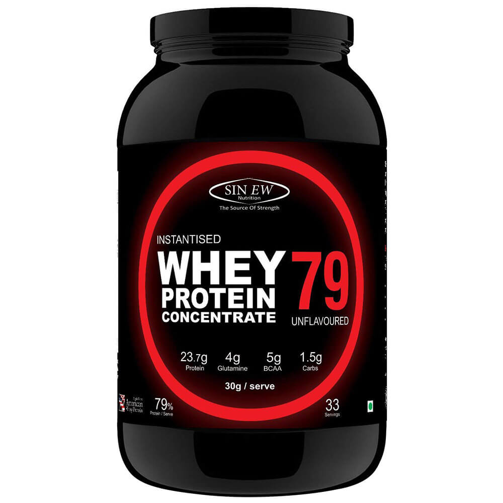 Sinew Nutrition Instantised Whey Protein Concentrate 79,  2.2 lb  Unflavoured 