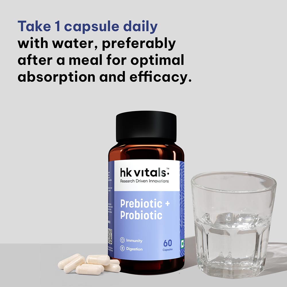 7 - HK Vitals Pre and Probiotics,  60 capsules  Unflavoured