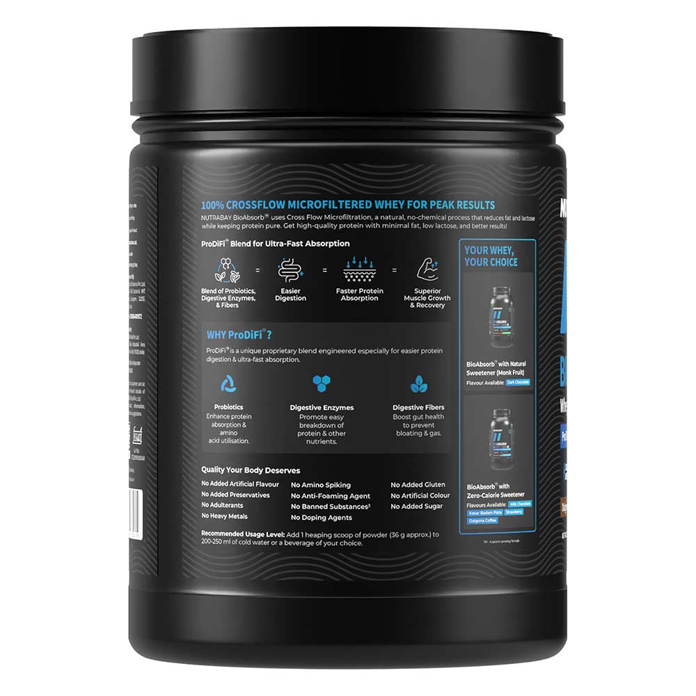 7 - Nutrabay BioAbsorb Whey Protein,  1.1 lb  Dalgona Coffee 