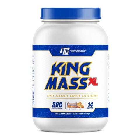 1 - RONNIE COLEMAN King Mass ,  3 lb  Caramel Wafers 