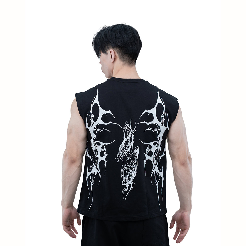 3 - Athflex Men's Relaxed Fit Dark Flex Sleeveless Tank Top,  XXL  Black 