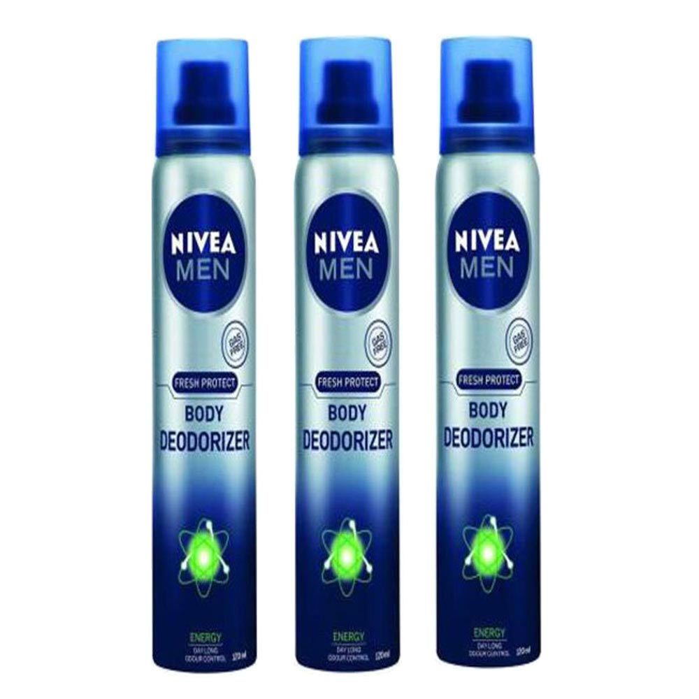 Nivea Energy Deo Pack of 3,  120 ml  for Men 