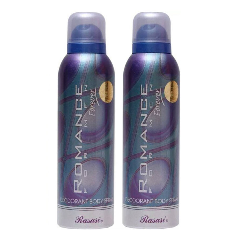 Rasasi Romance Forever Deo Pack of 2,  200 ml  for Men 
