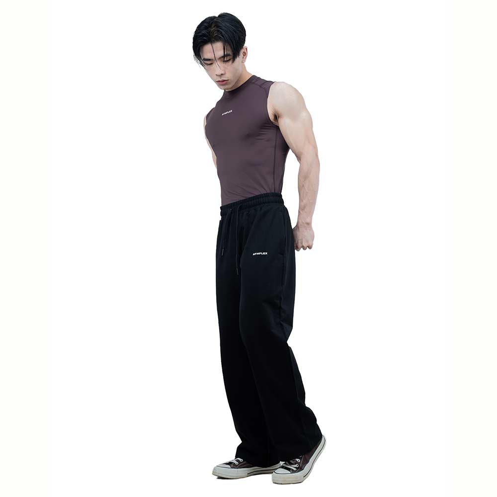 5 - Athflex Men's Sleeveless Ace Compression Tank,  XXL  Aubergine 