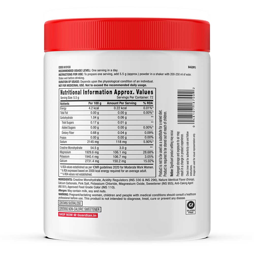 3 - GNC Pro Performance Creatine+ Electrolytes,  Orange  0.88 lb 