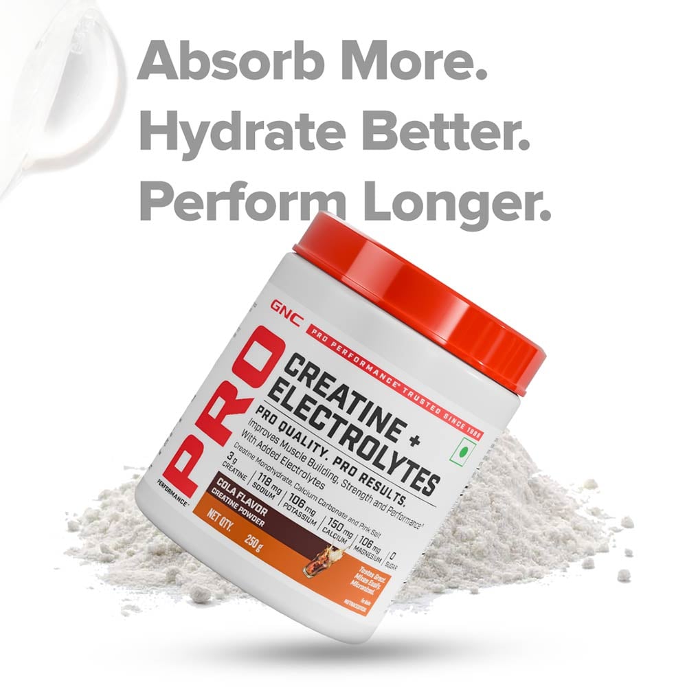 9 - GNC Pro Performance Creatine+ Electrolytes,  Cola  0.22 lb 