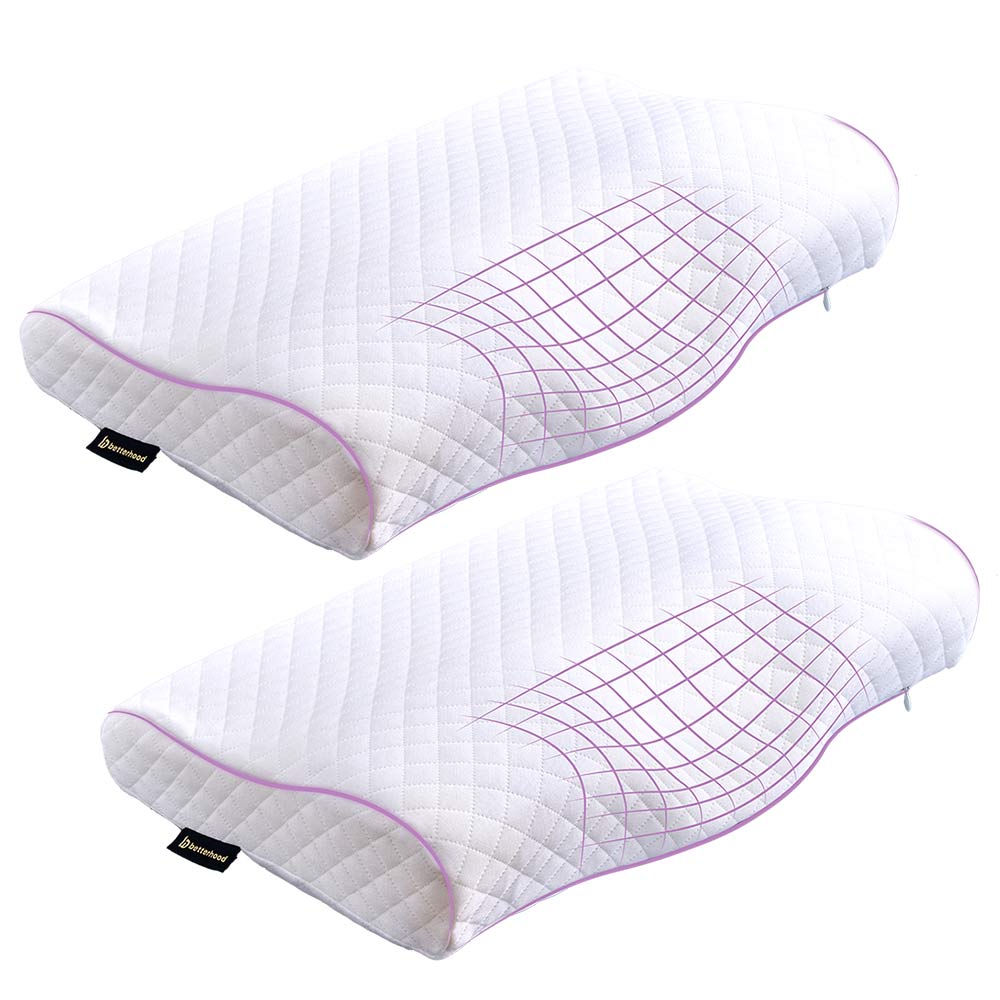 Betterhood Contour Cervical Pillow, Medium White (Pack of 2)-image-7