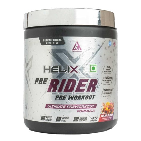 1 - Helixlabz Pre Rider Pre-Workout,  0.33 lb  Fruit Punch 
