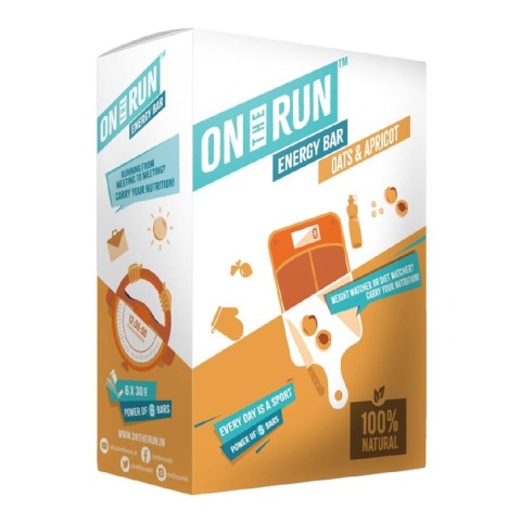 On The Run Energy Bar,  6 Piece(s)/Pack  Oat & Apricot 