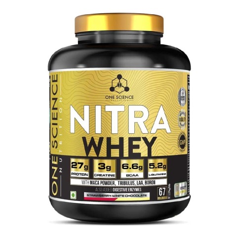 1 - One Science Nitra Whey,  5 lb  Strawberry-White Chocolate 