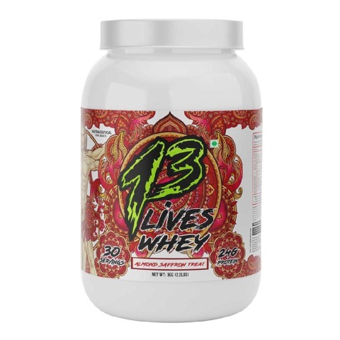 1 - 13 Lives Whey Protein,  2.2 lb  Almond Saffron Treat 