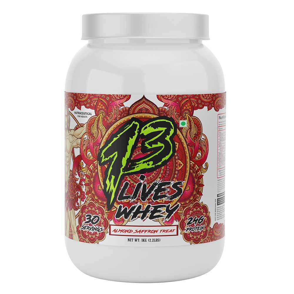 1 - 13 Lives Whey Protein,  2.2 lb  Almond Saffron Treat 