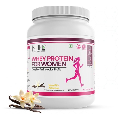 1 - INLIFE Whey Protein for Women, 1.1 lb Vanilla