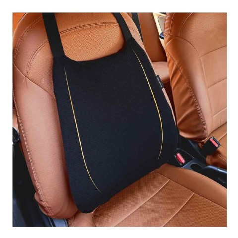 1 - betterhood Car Backrest Cushion, Black for Back Support