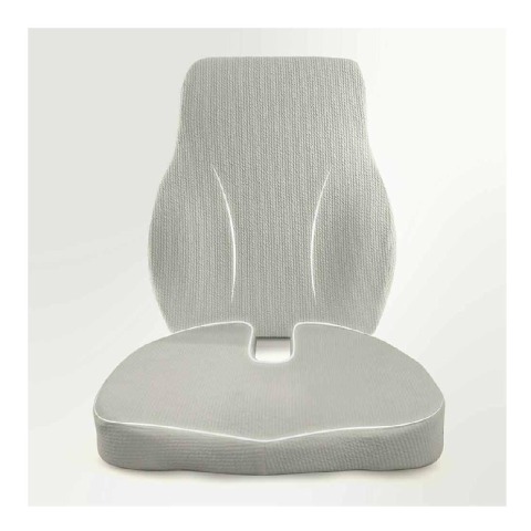 1 - betterhood Coccyx Back Support & Seat Cushion Combo,  Grey  for Chair 