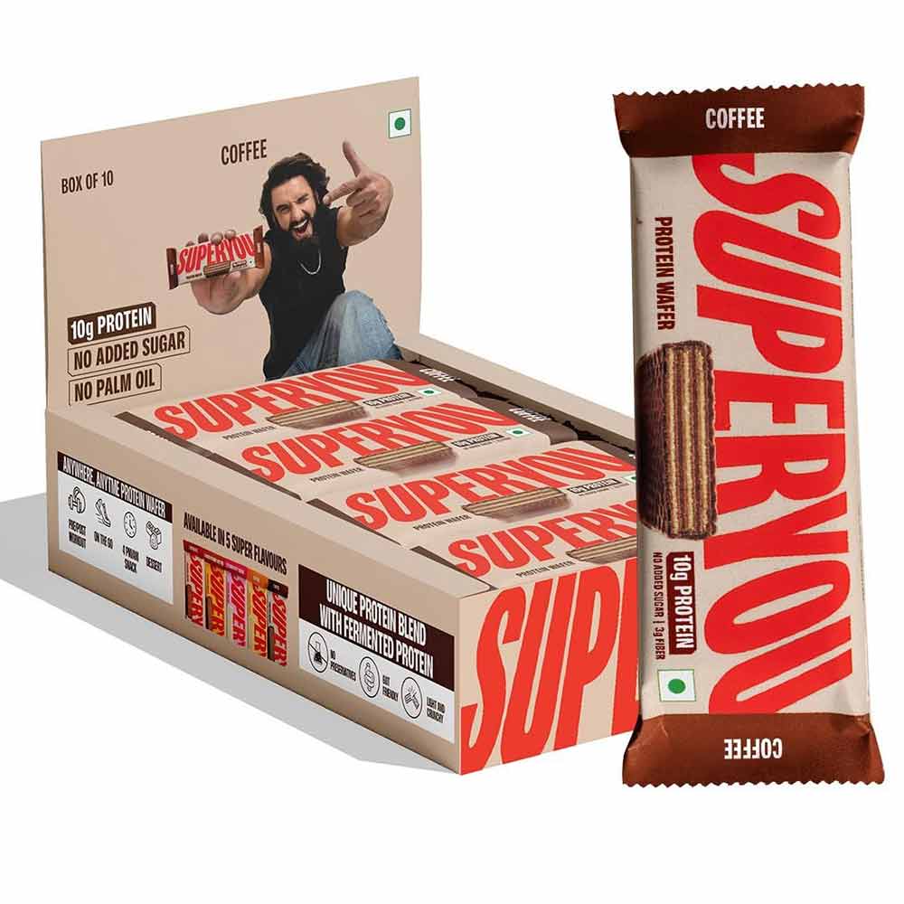 1 - Superyou Protein Wafer Bar,  10 bar(s)  Coffee 
