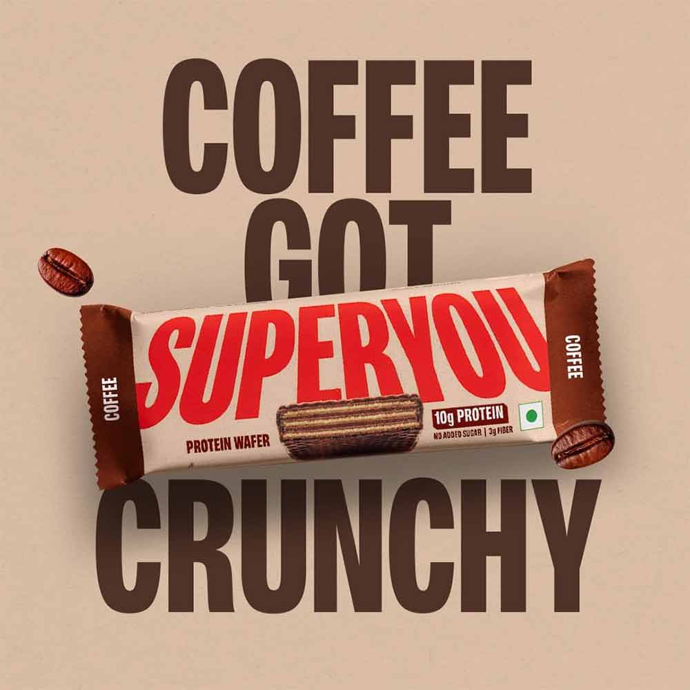 2 - Superyou Protein Wafer Bar,  10 bar(s)  Coffee 