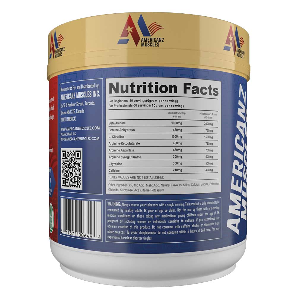 3 - Americanz Muscles Super Human,  0.66 lb  Lemon Lime 