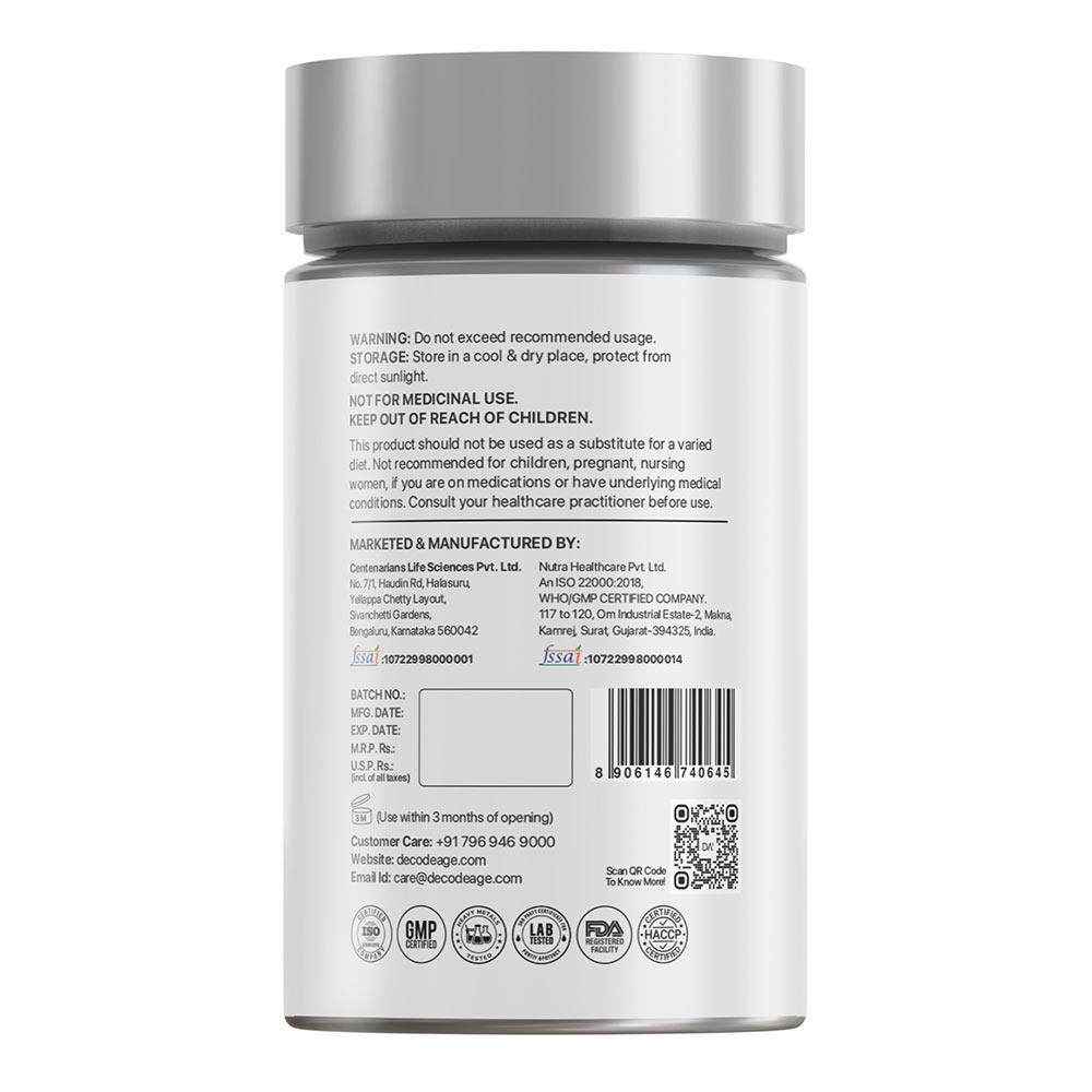 2 - Decode Age Liposomal NMN 500mg,  30 veggie capsule(s) 