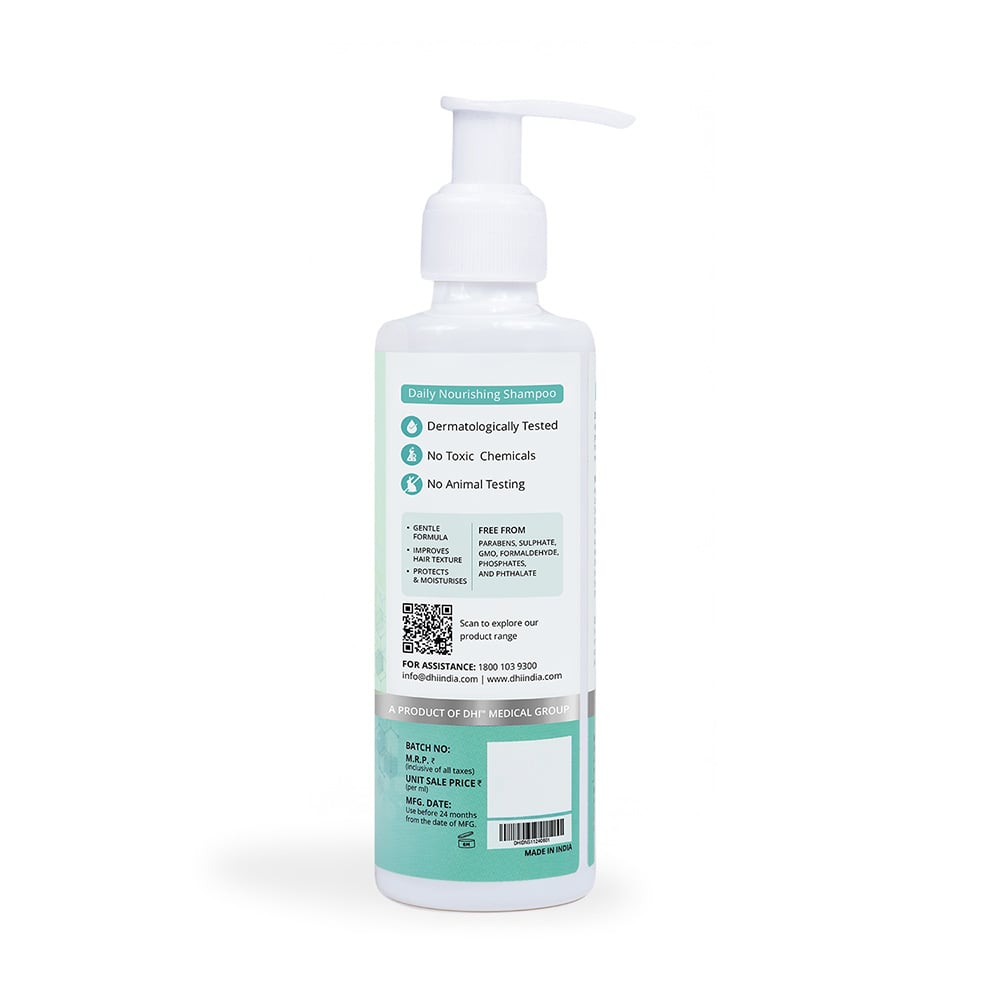 2 - DHI Daily Nourishing Shampoo,  200 ml  for All Hair Types 