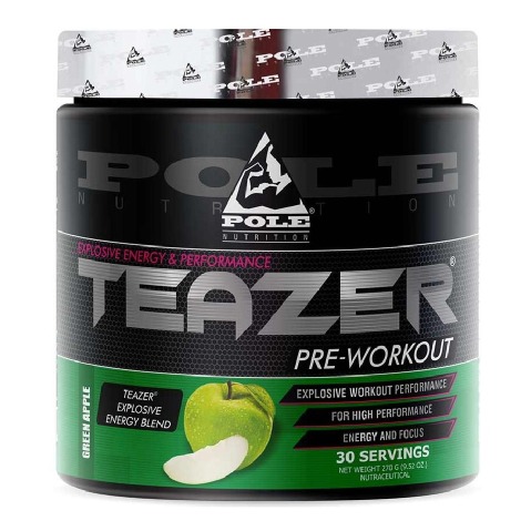 1 - Pole Nutrition Teazer Pre Workout,  0.59 lb  Green Apple 
