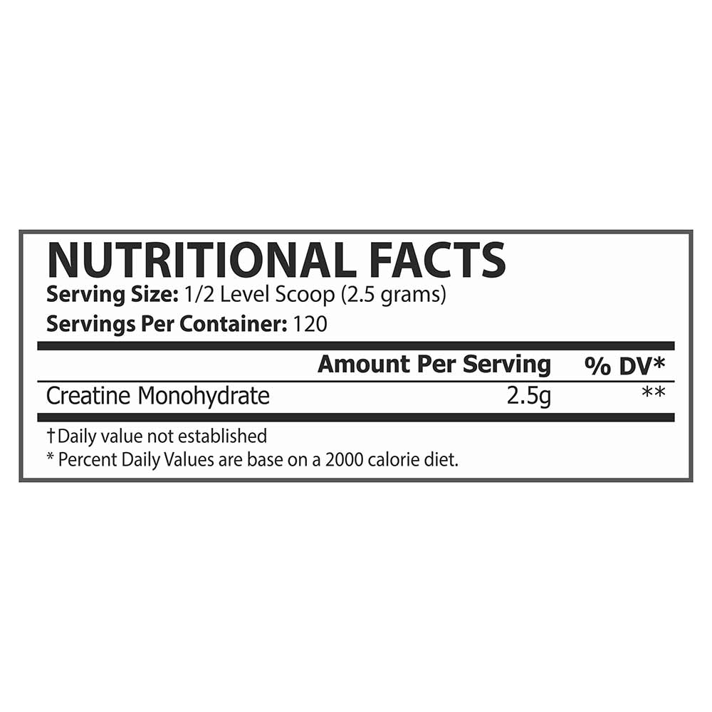 3 - Pole Nutrition Creatine Monohydrate,  Unflavoured  0.66 lb 